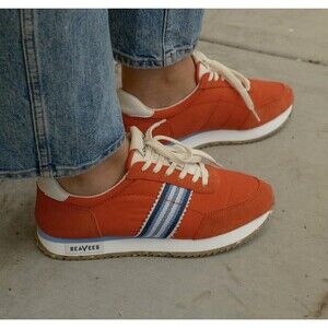 SeaVees Royal Runner Sneakers Lace Up Shoes Strawberry Red US 7 NWOT